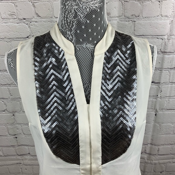 The Limited Sequins blouse with hidden buttons SZS - Picture 3 of 6